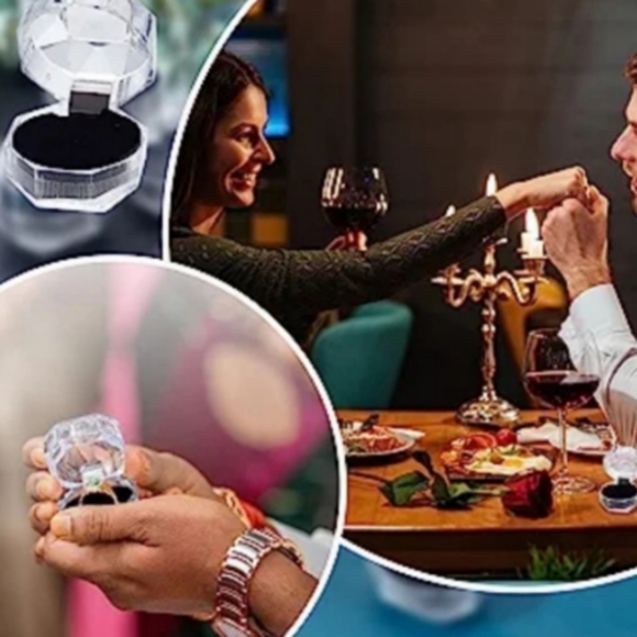 Ruby Diamond Baguette 18k Rose Gold Ring - Picture 7 of 8